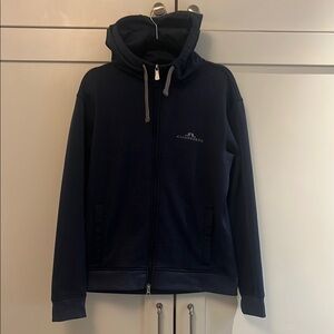 J.Lindeberg Navy Blue Hooded Lightweight Golf Jacket
